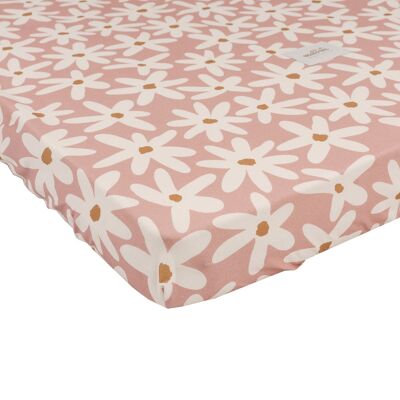 DRAP COTON MARGUERITES BLUSH L-0-4 ans