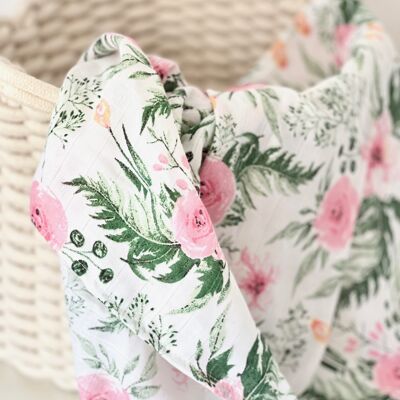 Pink Linen Summer Baby Blanket