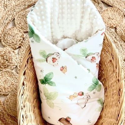 Saco de Dormir Swaddle de Fresa