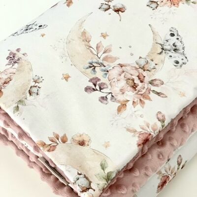 Flower&cotton&moon baby blanket