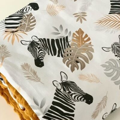 Zebra baby blanket