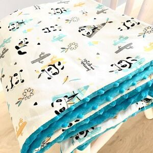 Couverture panda bleu