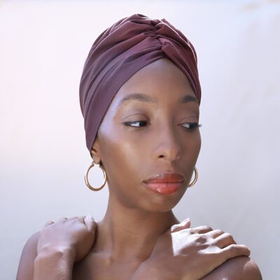 Mama Cacao -  bonnet lined with satin ideal for hair loss, chemotherapy, alopecia, textured hair