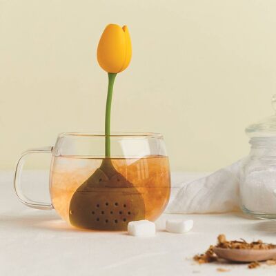 Tea Tulip jaune - infuseur thé - cadeau