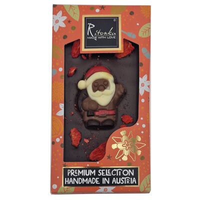 Chocolate Negro Premium - Papá Noel, Fresas Navidad