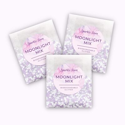 Biologisch abbaubarer Glitter - Moonlight Mix - 5 ml Beutel