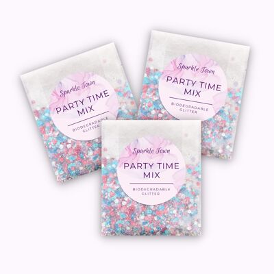Purpurina biodegradable - Party Time Mix - Bolsa de 5 ml