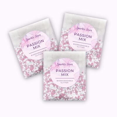 Paillettes biodégradables - Passion Mix - Pochette 5ml