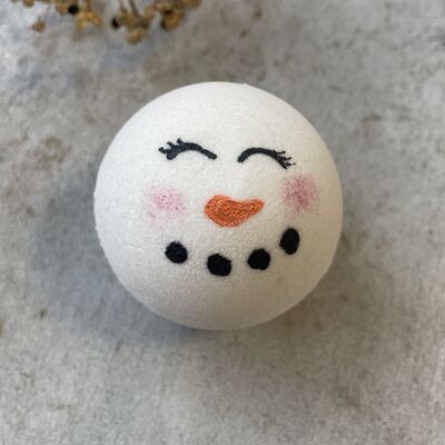 *Snow Woman* Bath bomb with foam #Orange