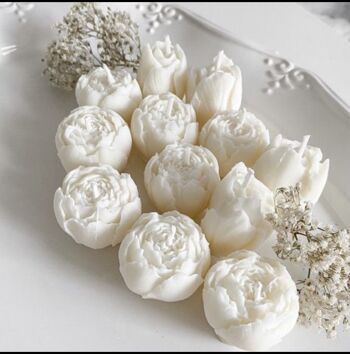 Bougie parfumée fleurs blanches - vanille
