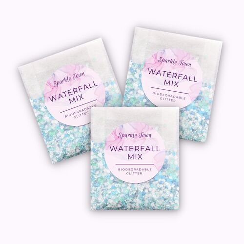 Biodegradable Glitter - Waterfall Mix - 5ml Pouch