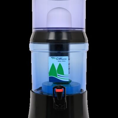 Fountain 7 LITERS IN BLACK GLASS WITH MAGNETIC SYSTEM