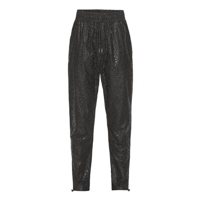 Black waterproof pants with raindrop effect