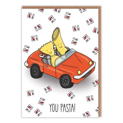 You Pasta: examen de manejo aprobado Tarjetas de felicitación