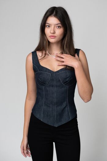 Corset en jean 1