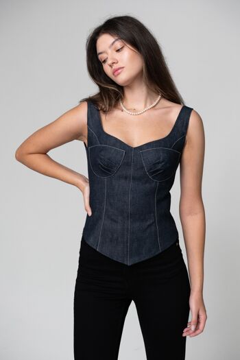 Corset en jean 3