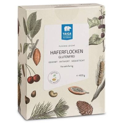 Oat flakes gluten free 400g, sprouted, organic