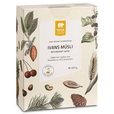 Ivans muesli 400g sprouted, mulberries and tigernuts, organic