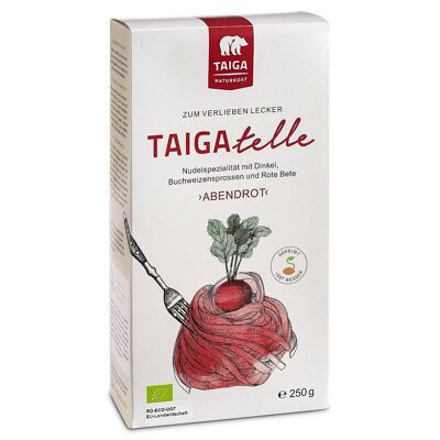 TAIGAtelle »Abendrot«, orgánico, especialidad de pasta 250 g