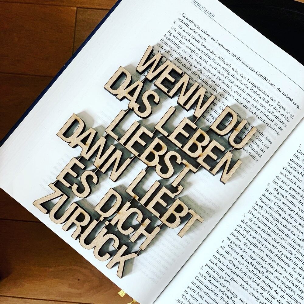 Wenn du das Leben liebst, dann liebt es dich zurück - Gr. M