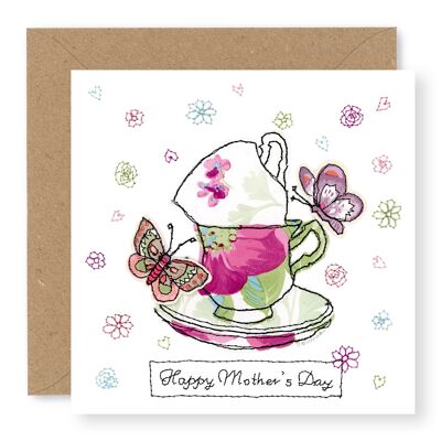 Muttertags-Teetassenstapel