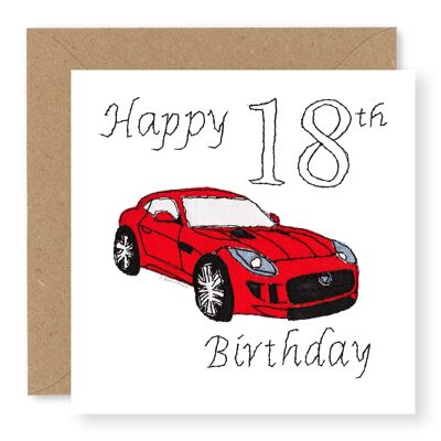 Red Sports Car 18th