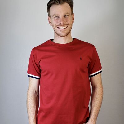 T-SHIRT Homme Gaulois - Coton Bio - Rouge