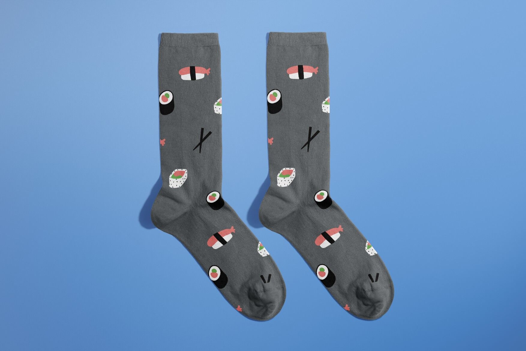 Calcetines de sushi de comida asiática
