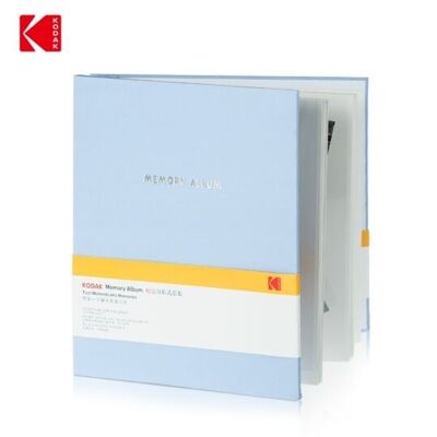 KODAK 9891314 – Fotoalbum mit 20 selbstklebenden Seiten, Format 23,5 x 27 cm, Blau