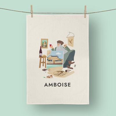 Paño de cocina de algodón Amboise