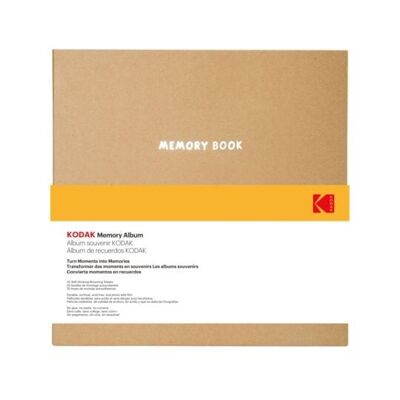 KODAK 9891313- Fotoalbum mit 20 selbstklebenden Seiten, Format 23,5 x 27 cm, braun