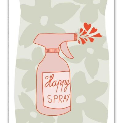 Carte postale Happy Spray