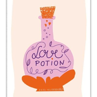 Postcard love potion