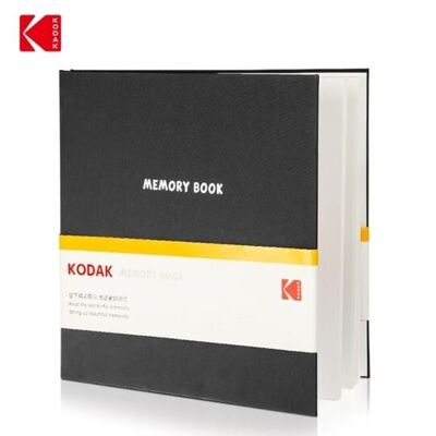 KODAK 9891312 – Fotoalbum mit 20 selbstklebenden Seiten, Format 32,5 x 33 cm, Schwarz