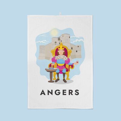 Angers tea towel