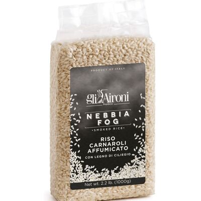 In Kirschholz geräucherter Carnaroli-Reis 1 kg vakuumverpackt