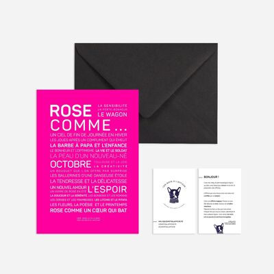 Mini poster (postcard): Rose as ...