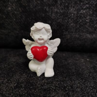 Angelo bambino con cuore rosso Nr3 ca.4,3cm