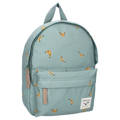 Picture This children's backpack - Celadon bananas