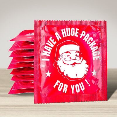 Christmas Condom: I have a huge package