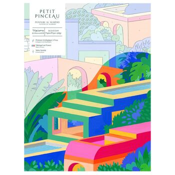 Kit de peinture au numéro - Maisons colorées par Chloé Weinfeld (291061) 3