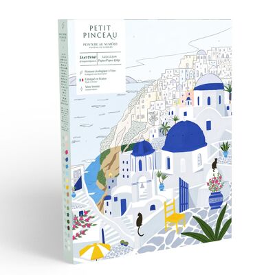Kit de pintura por números - Santorini de Maja Tomljanovic