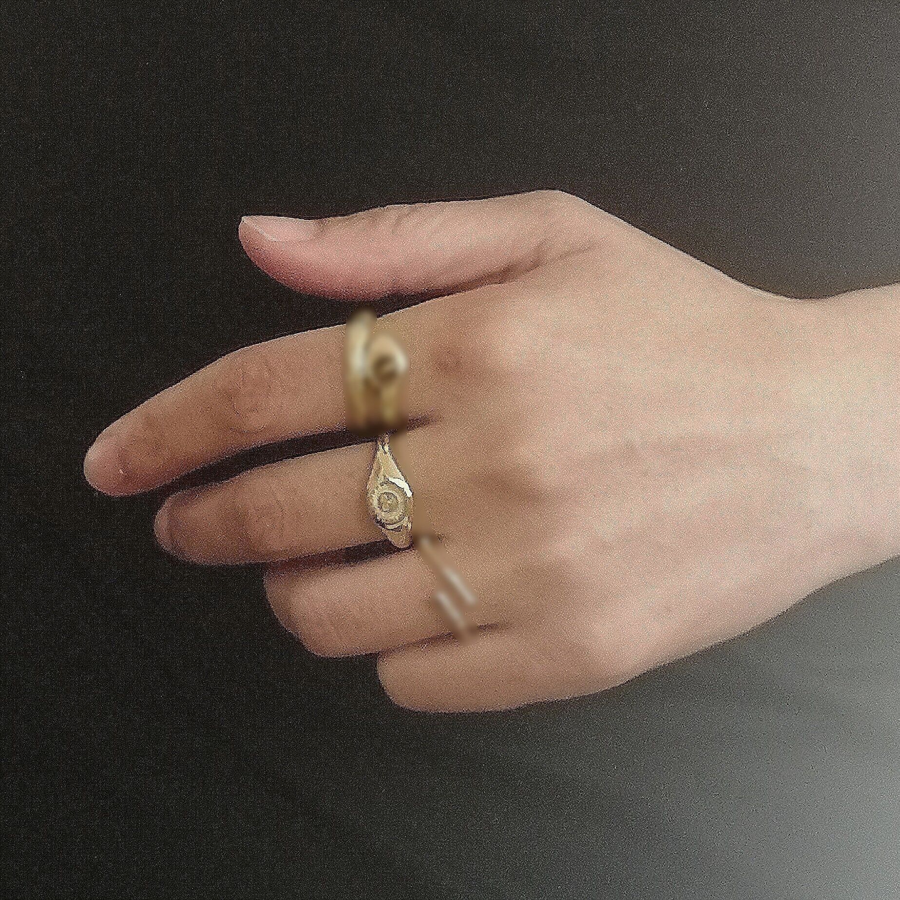 Anello in acciaio per il sole del viso