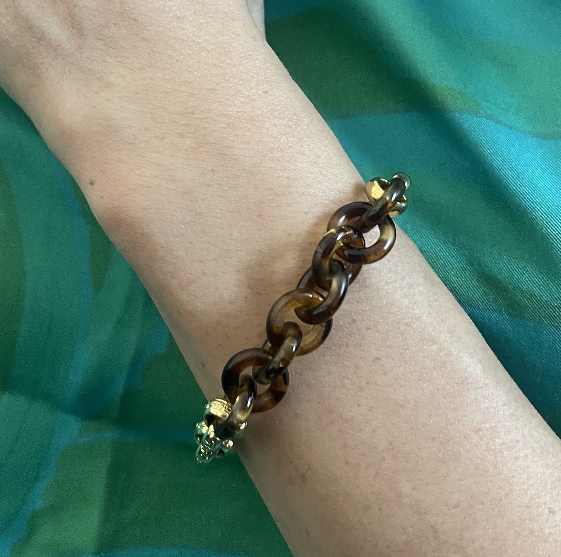 Bracciale in acciaio e resina con maglia tonda