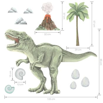 Sticker mural | Dinosaure T-Rex XXL 6