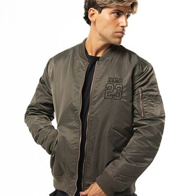 RAMS 23 THICK BOMBER Military Green Thick bomber jacket, with RAMS 23 embroidery on the left chest