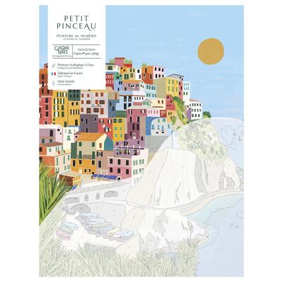 Kit de pintura por número - Cinque Terre de Kenzie Elston