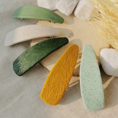 Haarspangen aus Polymer Clay in wunderschönen Farben