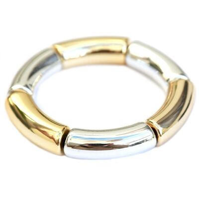 Bracciale penne oro argento