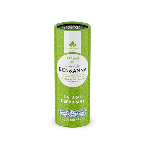 Natural Deodorant Paper Tube Paper Tube - Persian Lime